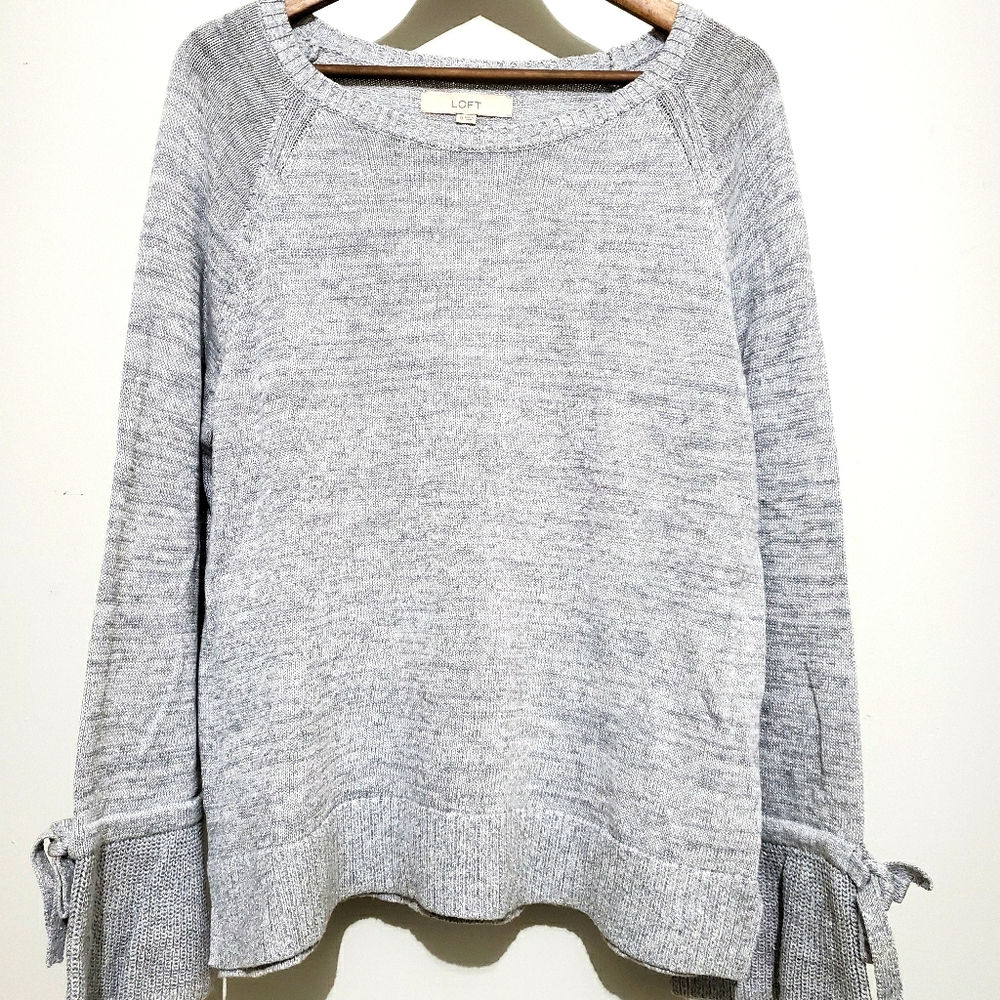 Grey Silver Metallic Sweater